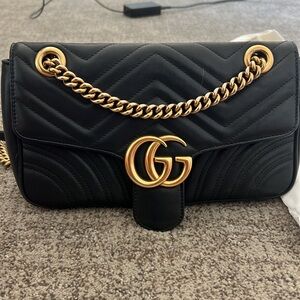 Gucci Marmont Small Black w Gold